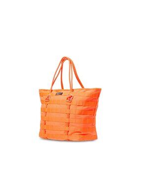 Nike Tote Bag Neon Orange Reflective Woven Nylon Bag Air Force 1